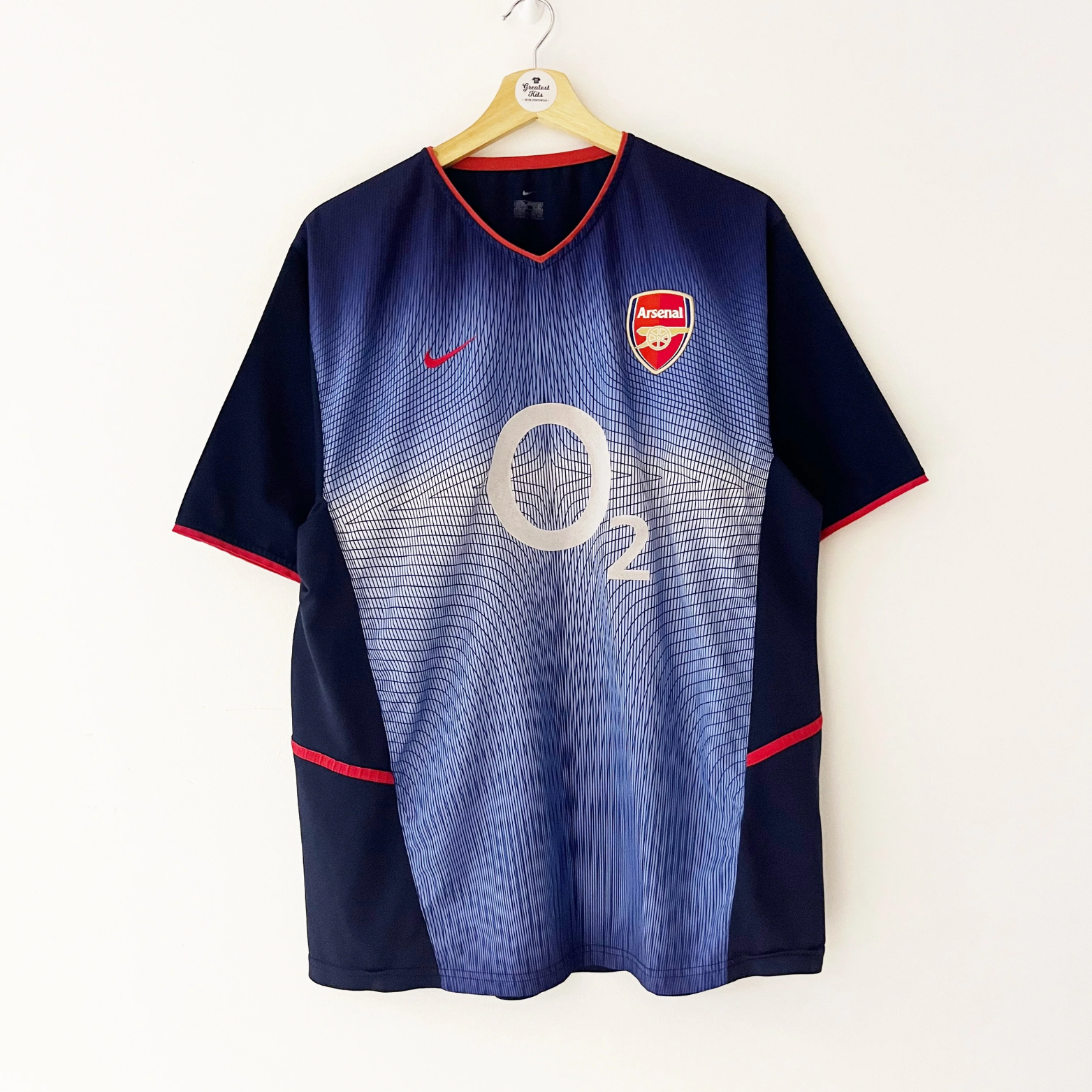 Camiseta de visitante del Arsenal 2002/04