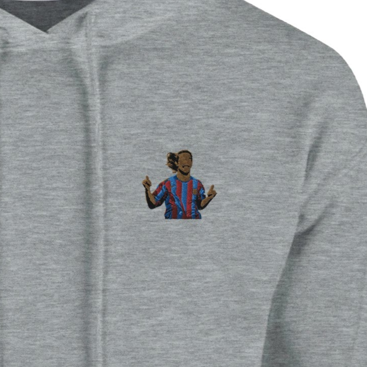 La sudadera con capucha de Ronaldinho del Barcelona