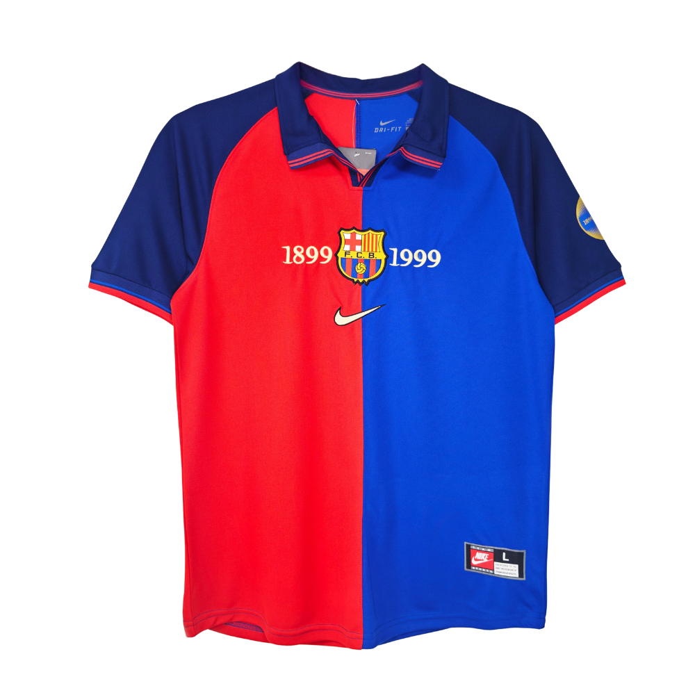 CAMISETA RETRO DE LOCALIDAD DEL BARCELONA 'EDICIÓN CENTENARIO' 1999