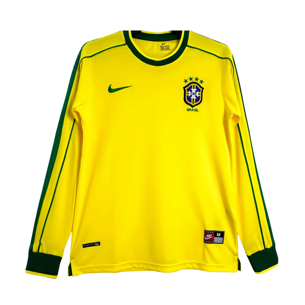 CAMISETA RETRO BRASIL LOCAL MANGA LARGA 1998