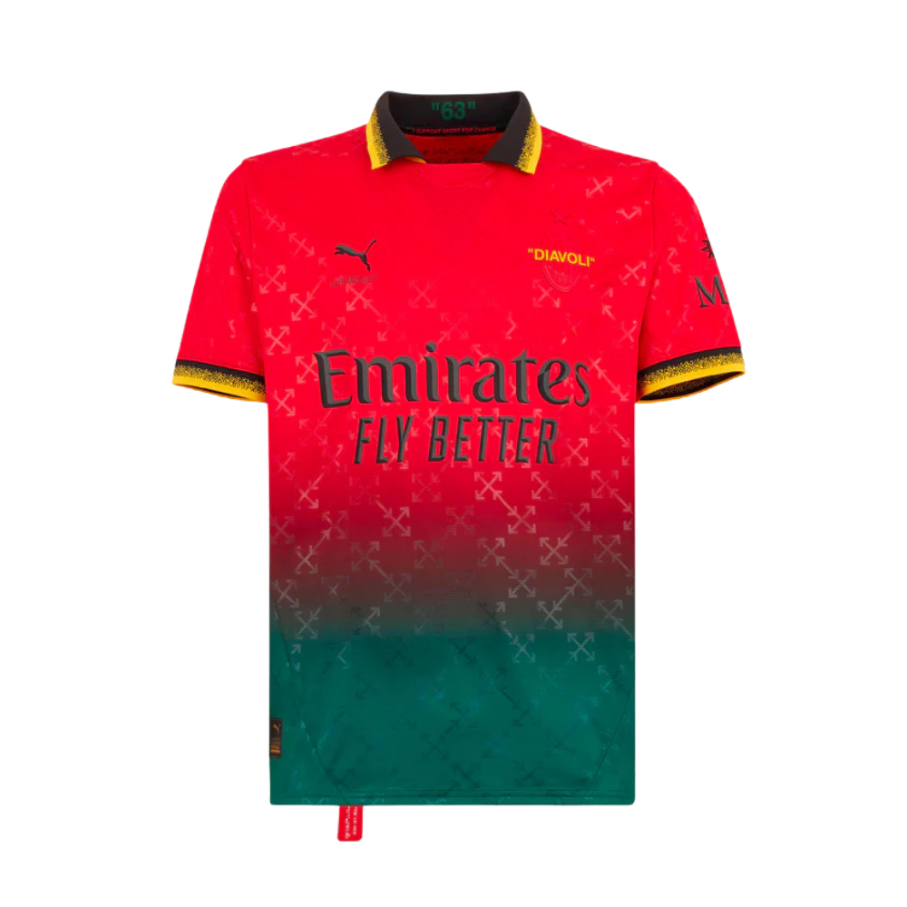 (KIDS) AC MILAN "OFF" FASHION COLLAB ROOD SPECIALE EDITIE KIT 25/26