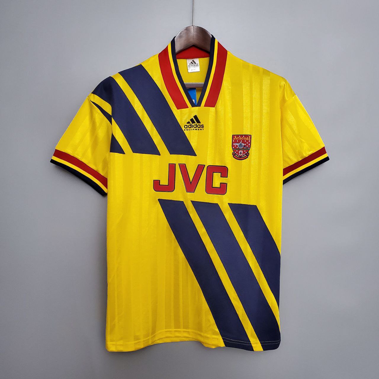 Camiseta retro de visitante del Arsenal 1993-94, nueva camiseta de fútbol del Arsenal Retro 93-94