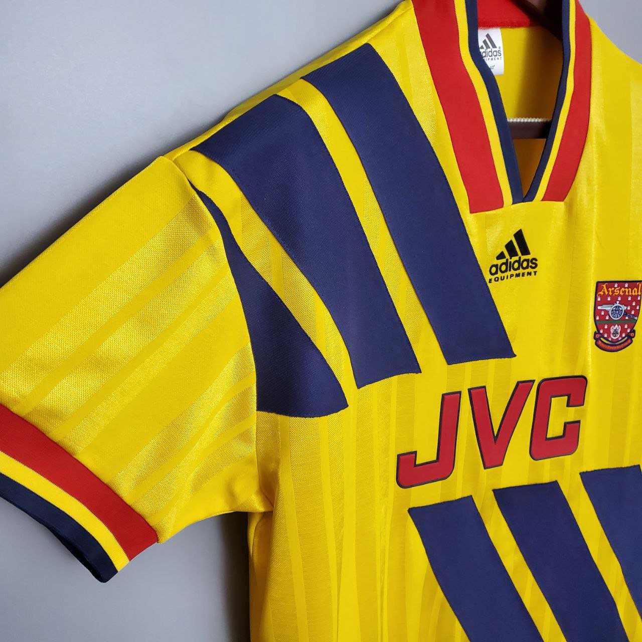 Camiseta retro de visitante del Arsenal 1993-94, nueva camiseta de fútbol del Arsenal Retro 93-94