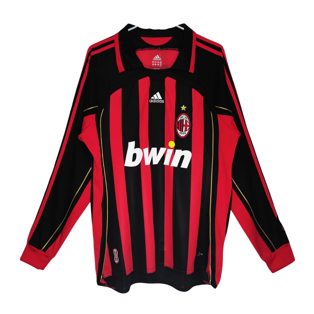 RETRO AC MILAN 'MALDINI 3' LEGENDS HOME SHIRT MET LANGE MOUWEN 2006/07