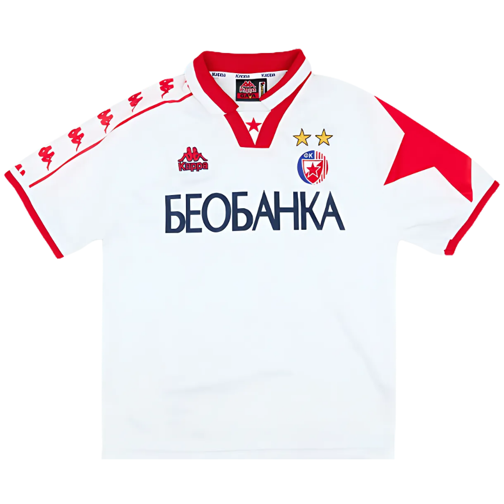 RETRO RODE STER BELGRADE UITSHIRT 1995/97