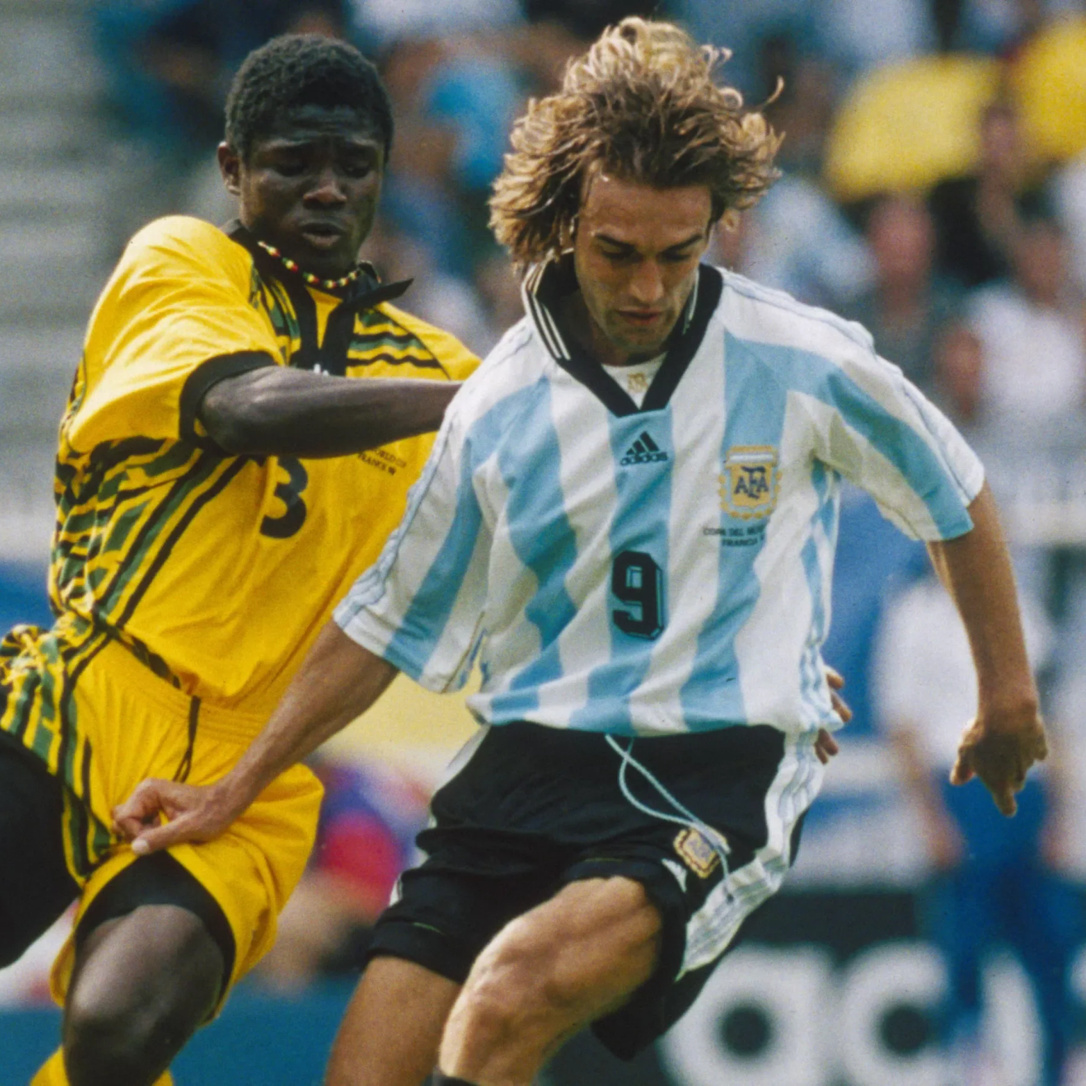 Camiseta local de Argentina 1998