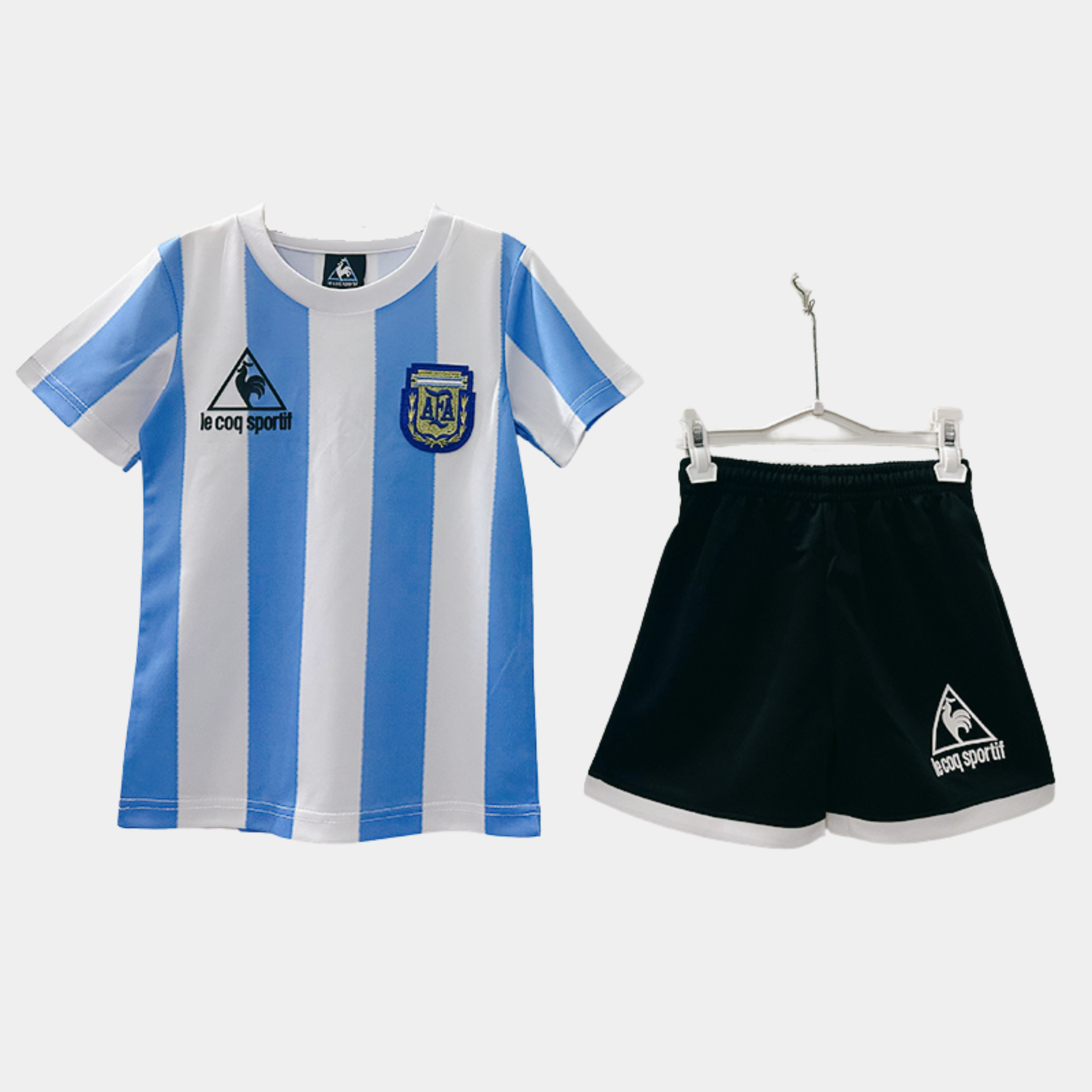 Kit retro de Argentina para niños, Copa Mundial 1986, local