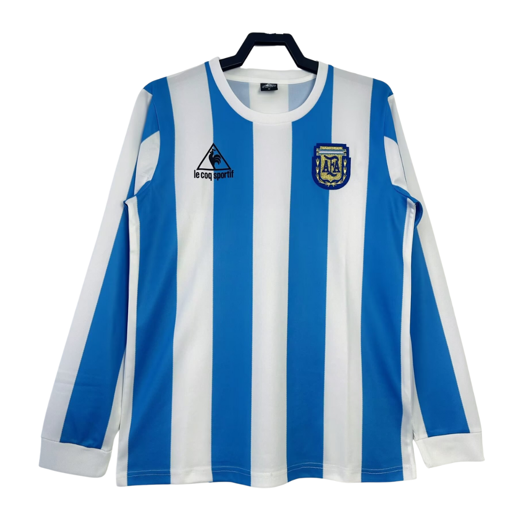 Camiseta local de manga larga de Argentina - 1986