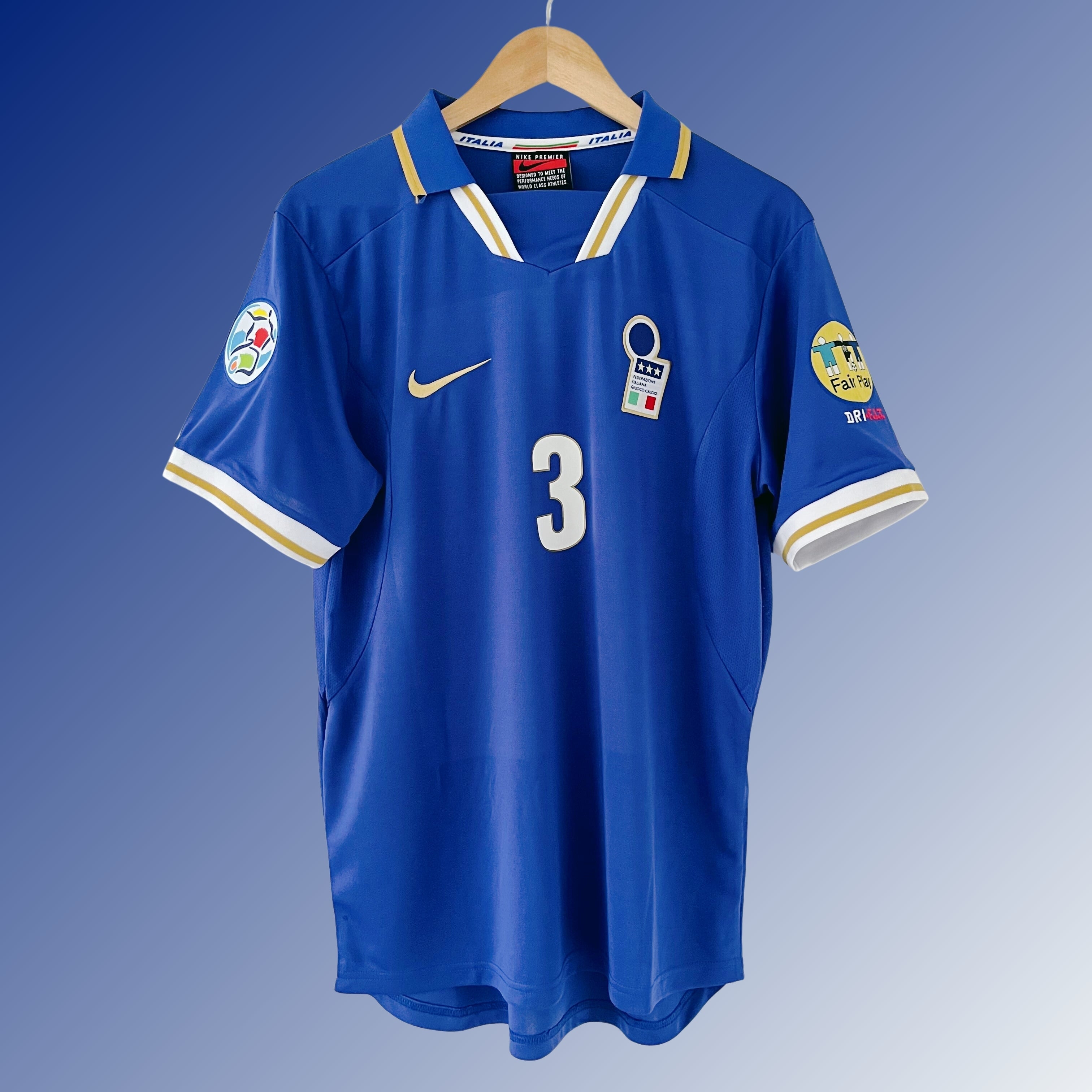 Camiseta retro de Italia Eurocopa 1996 Local