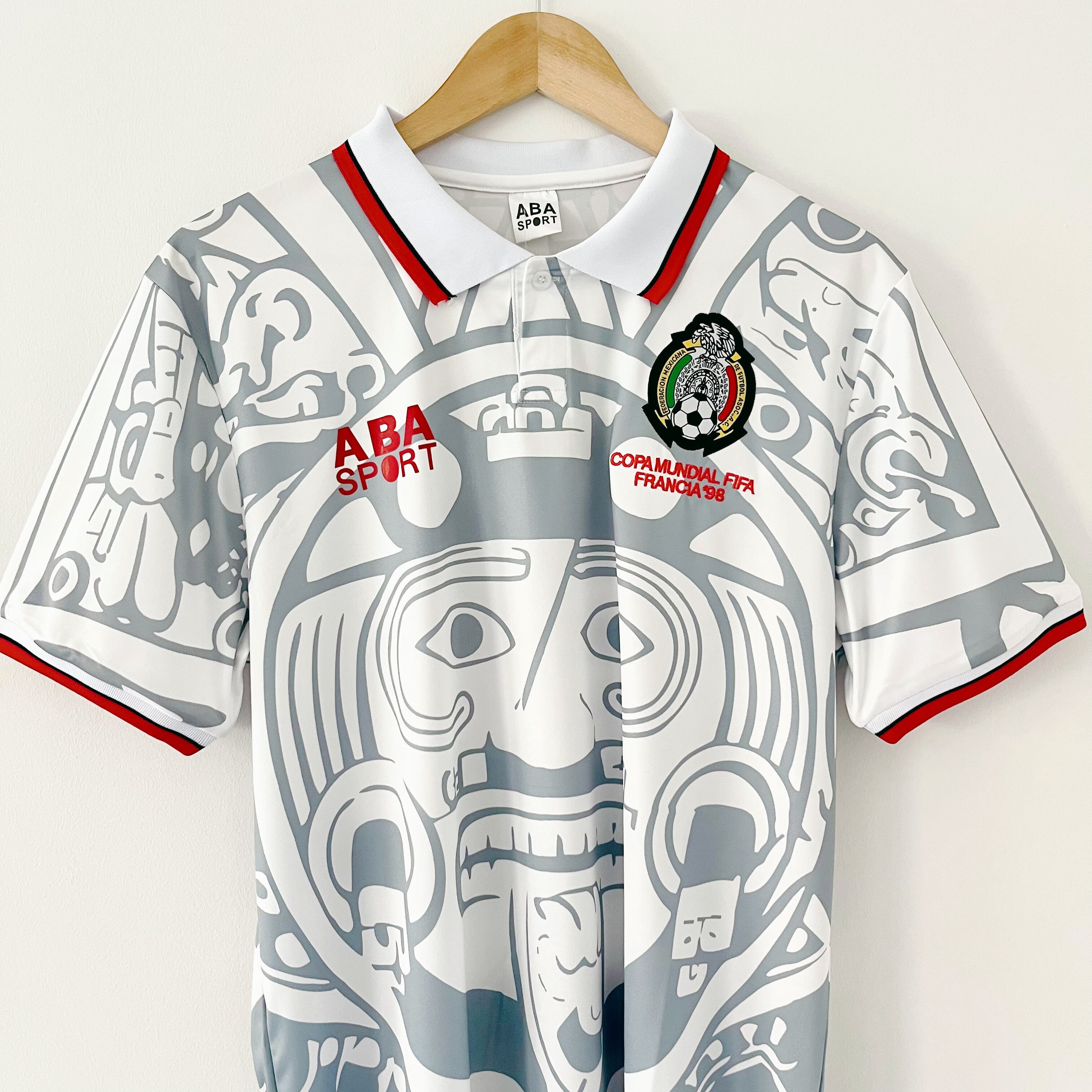 Camiseta retro de México de visitante del Mundial 1998