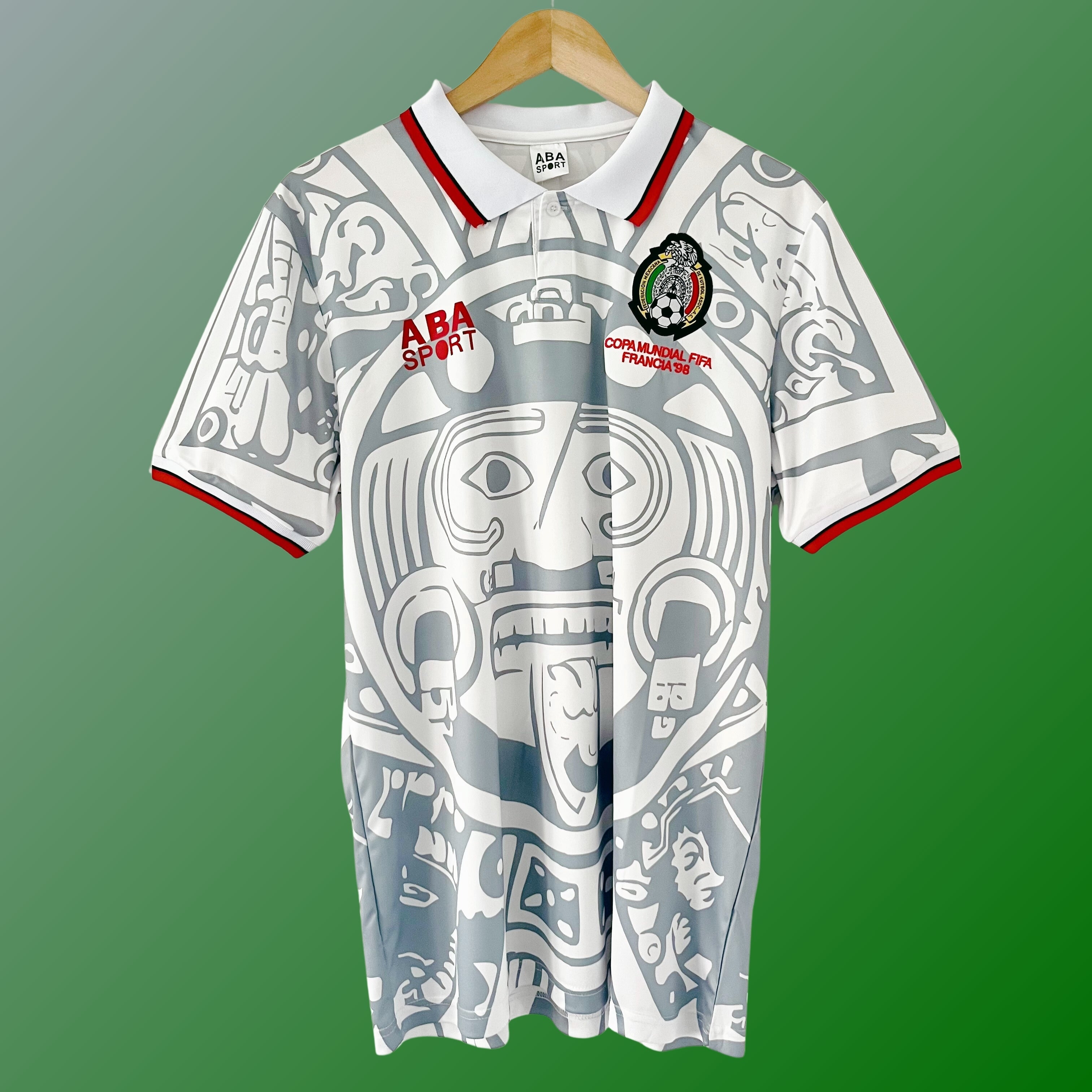Camiseta retro de México de visitante del Mundial 1998