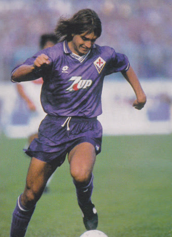 Camiseta retro de local de la Fiorentina 1992-1993