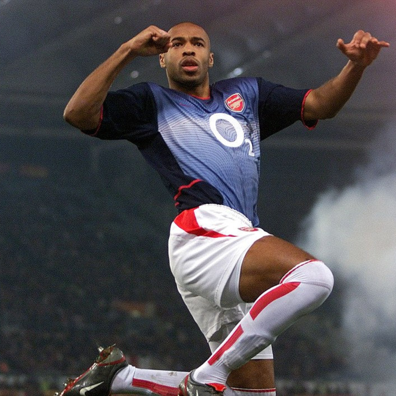 Camiseta de visitante del Arsenal 2002/04