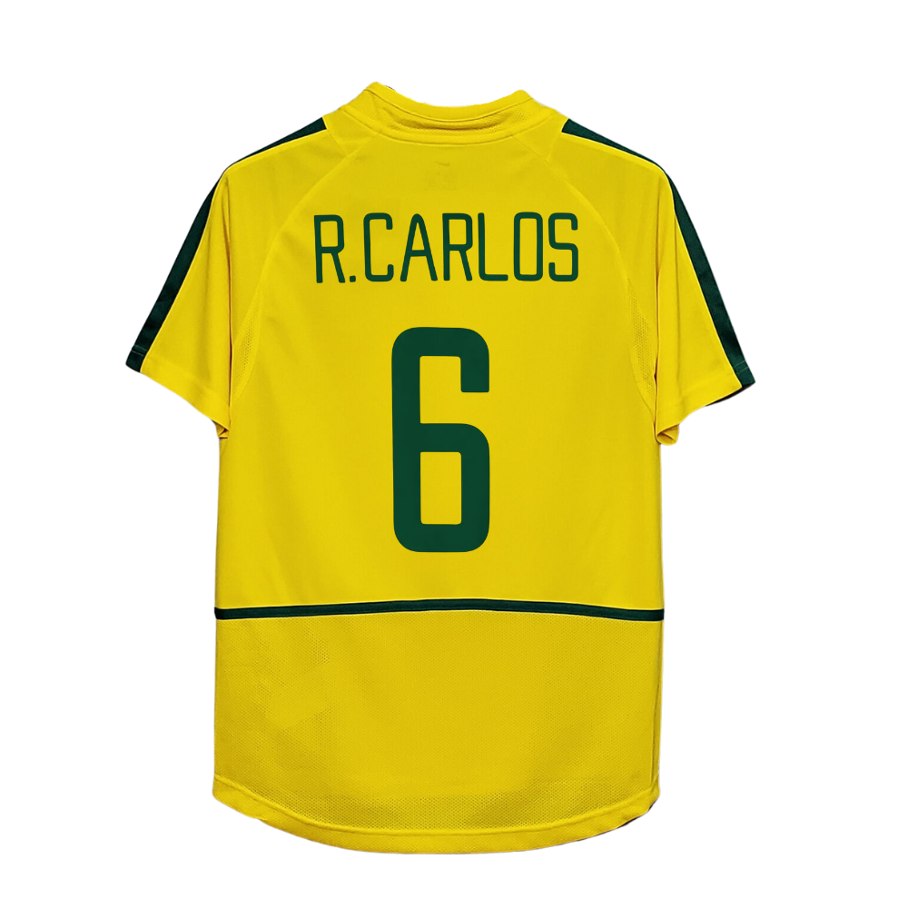 RETRO BRAZILIË 'R. CARLOS 6' LEGENDS THUIS SHIRT 2002