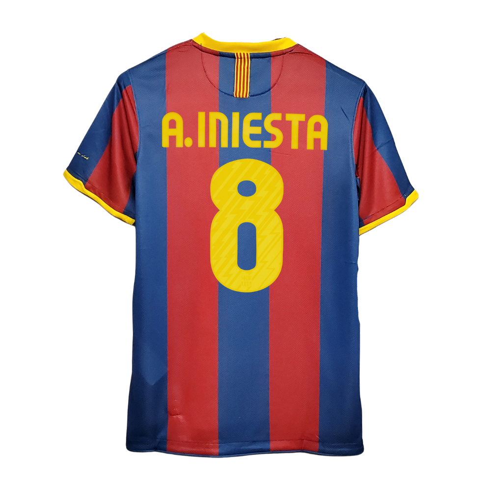 RETRO BARCELONA 'INIESTA 8' LEGENDS THUIS SHIRT 2010/11