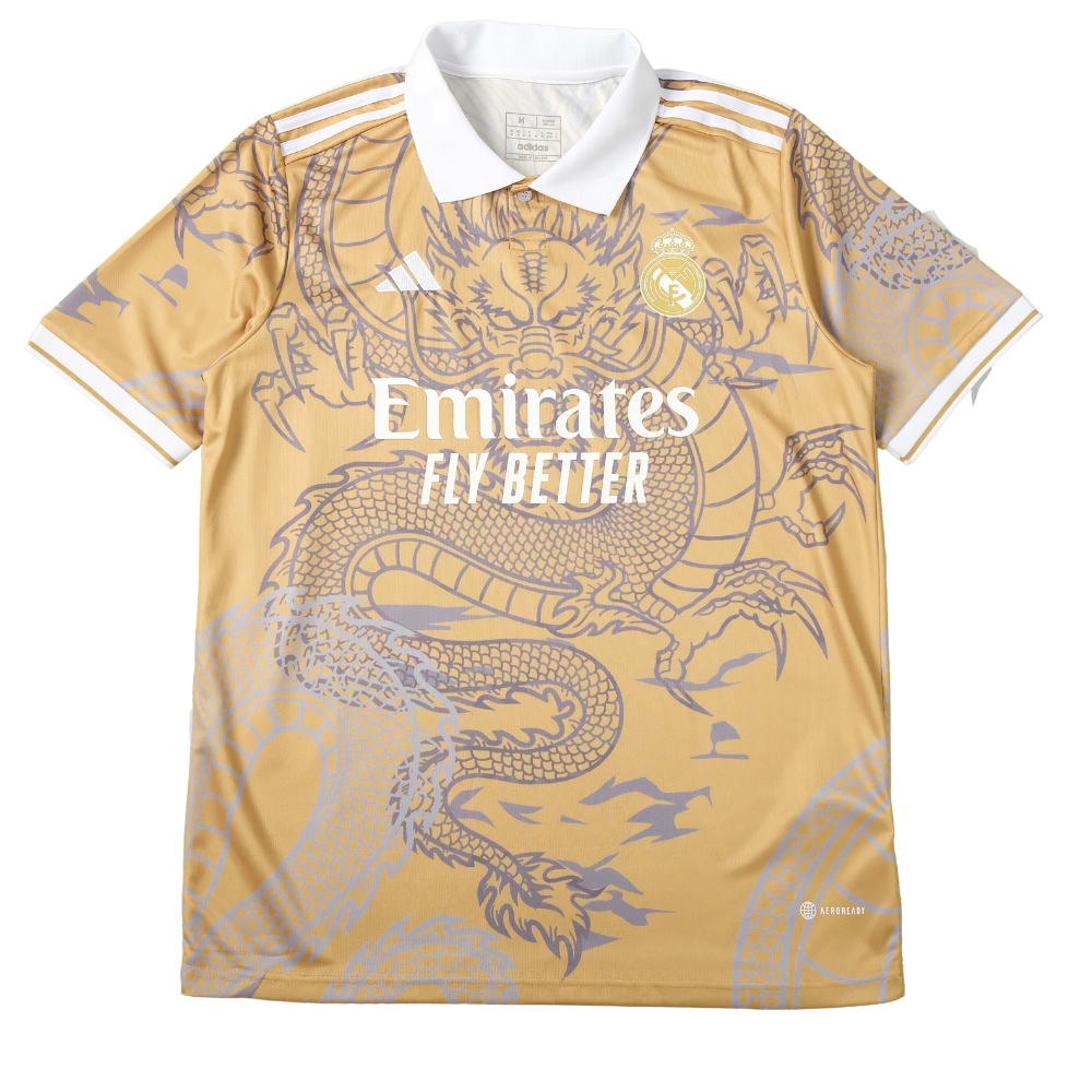 REAL MADRID 'DRAGON' SPECIALE EDITIE (GOUDEN) SHIRT 2023/24 
