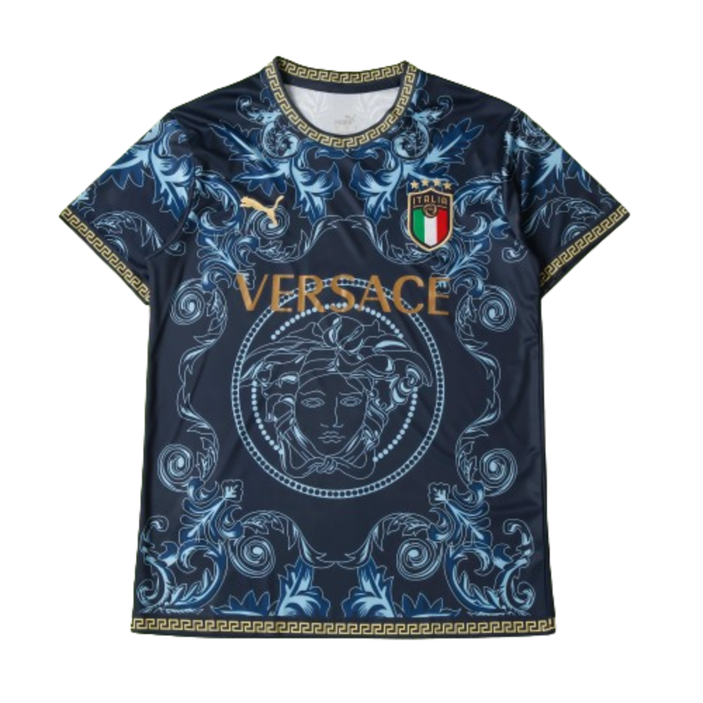 ITALIË X VERSACE CONCEPT (BLAUW) THUIS SHIRT 2022