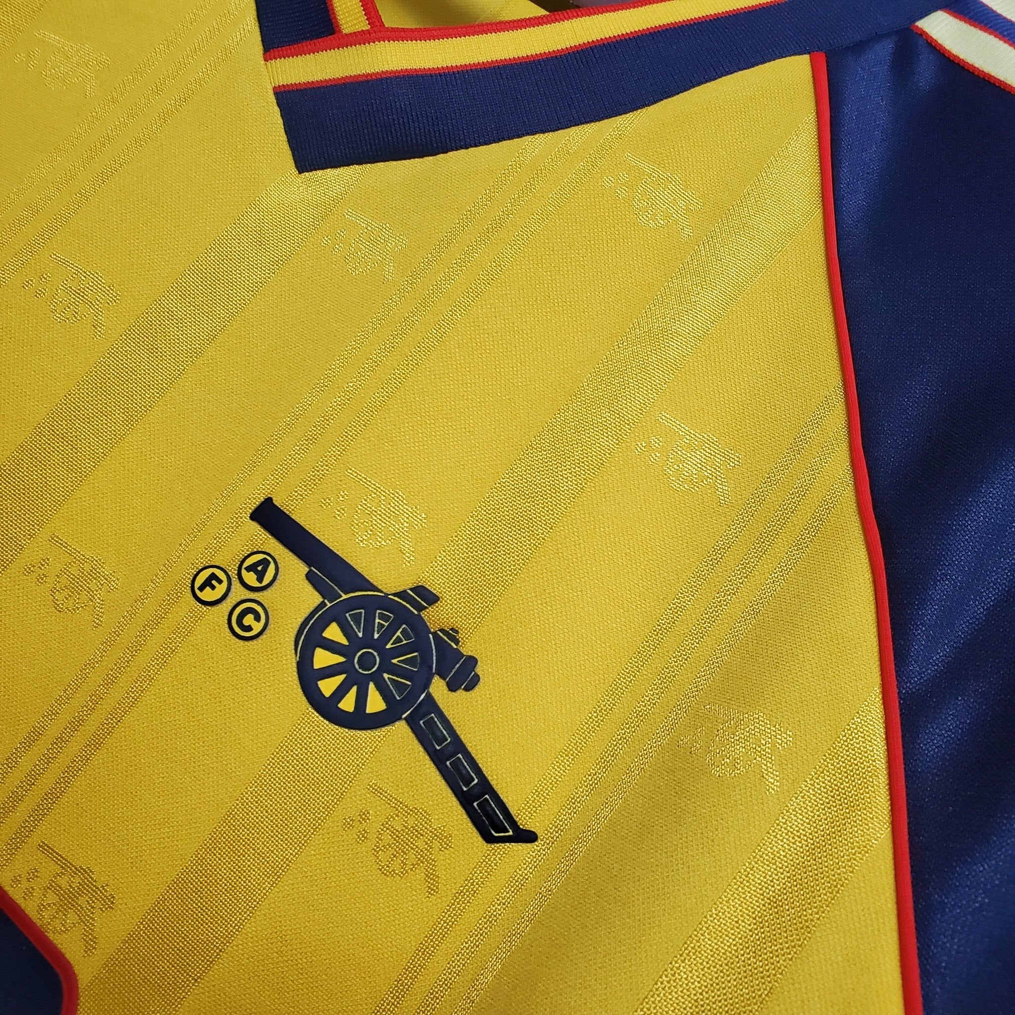 Camiseta retro de visitante del Arsenal 1988-1989