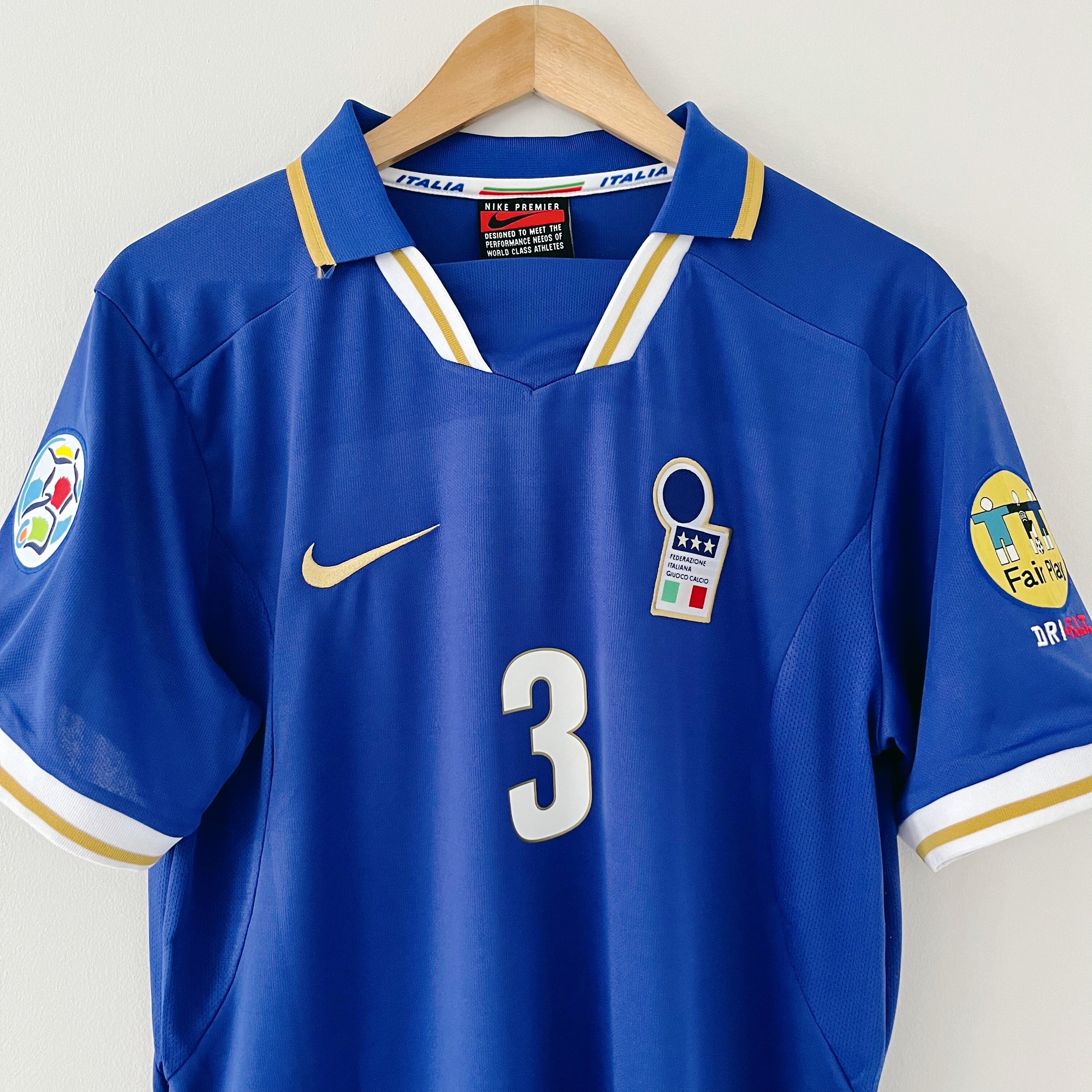 Camiseta retro de Italia Eurocopa 1996 Local