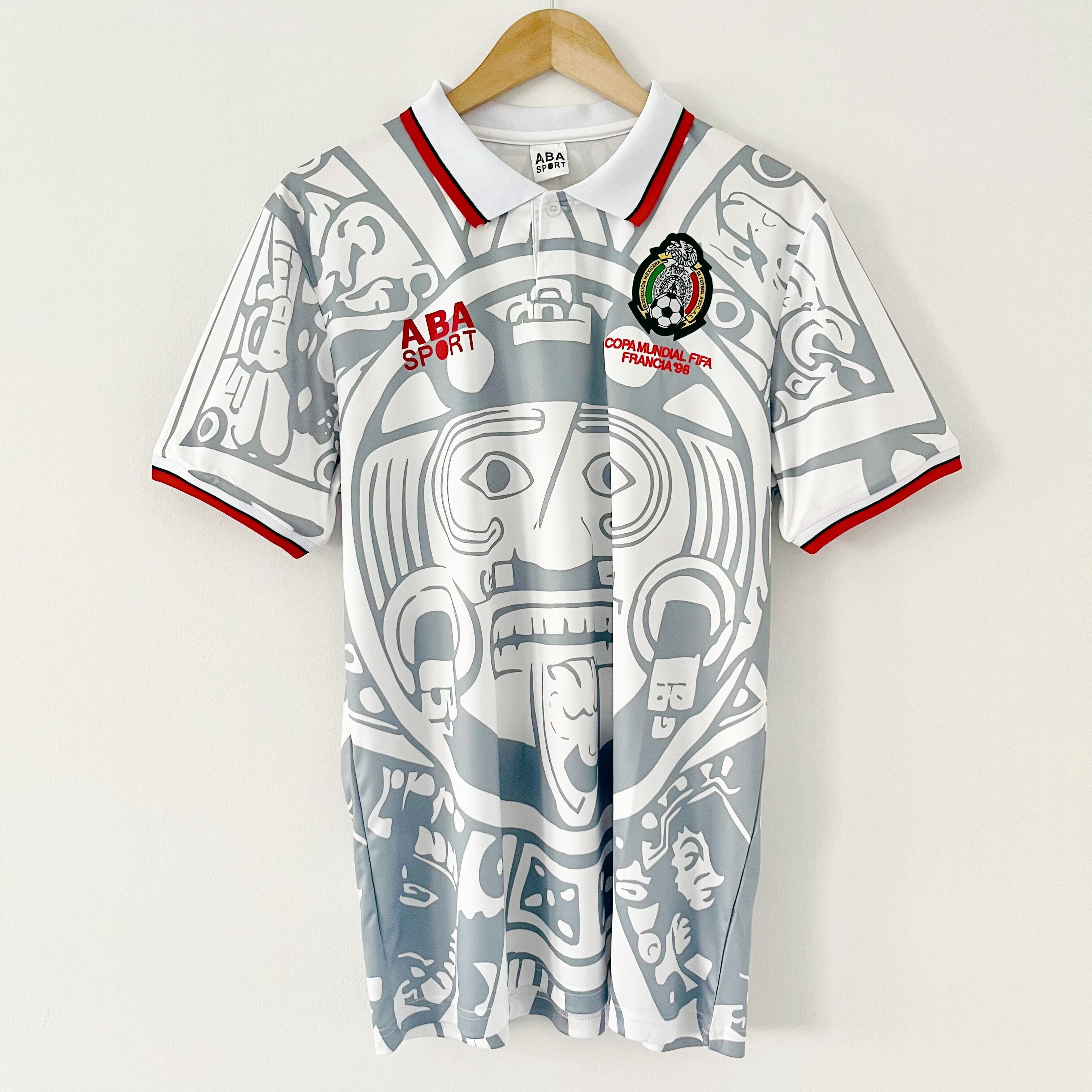 Camiseta retro de México de visitante del Mundial 1998