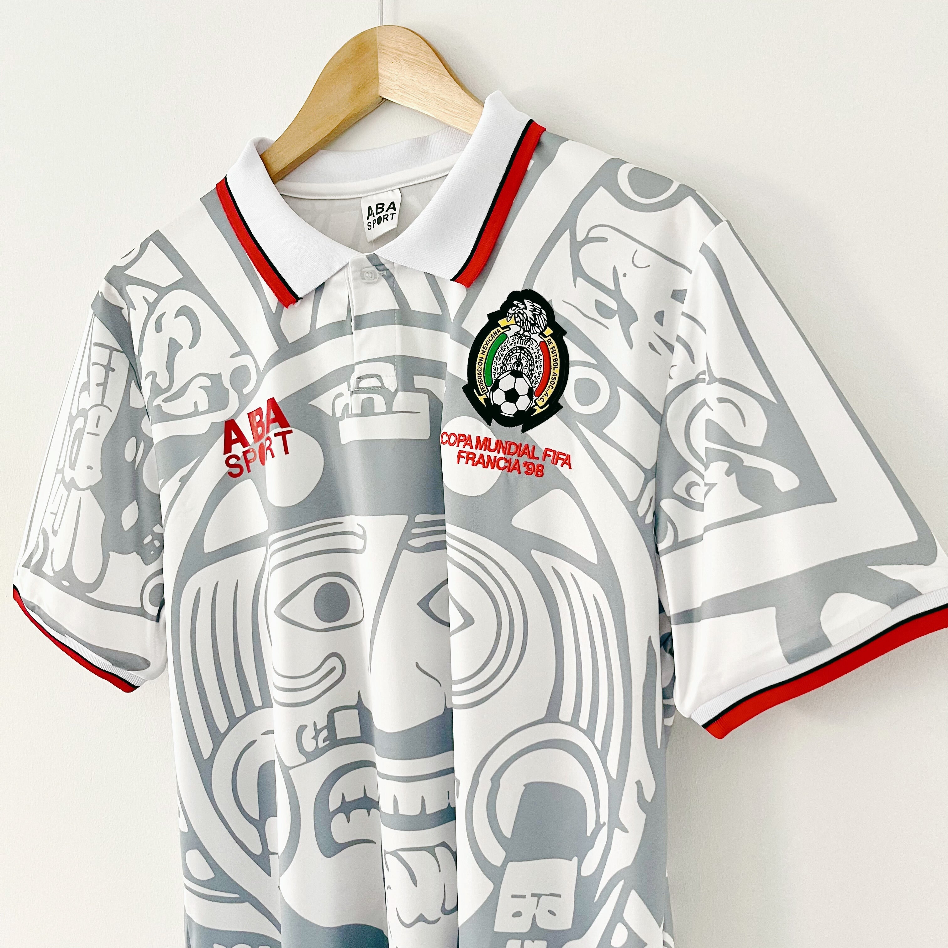 Camiseta retro de México de visitante del Mundial 1998