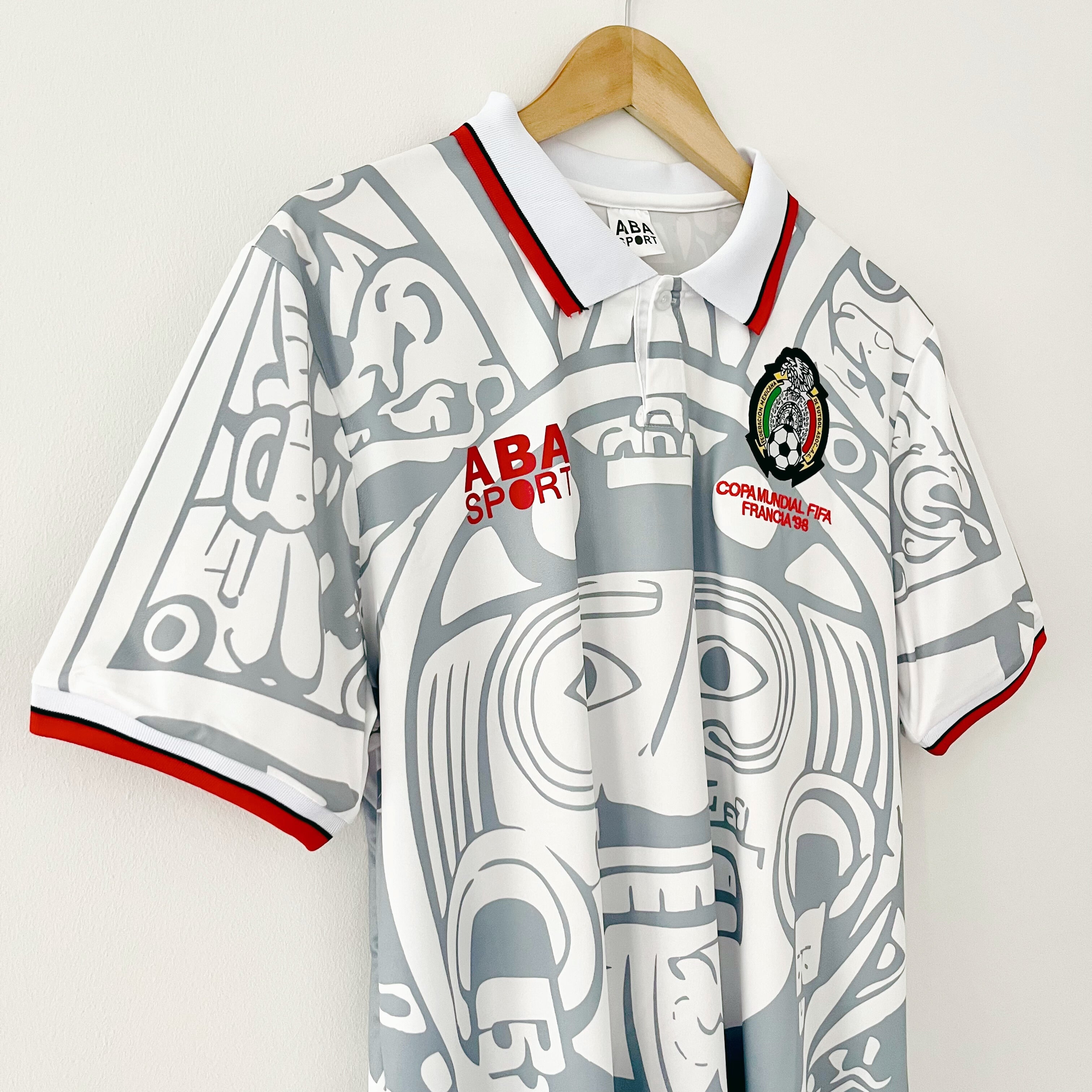 Camiseta retro de México de visitante del Mundial 1998