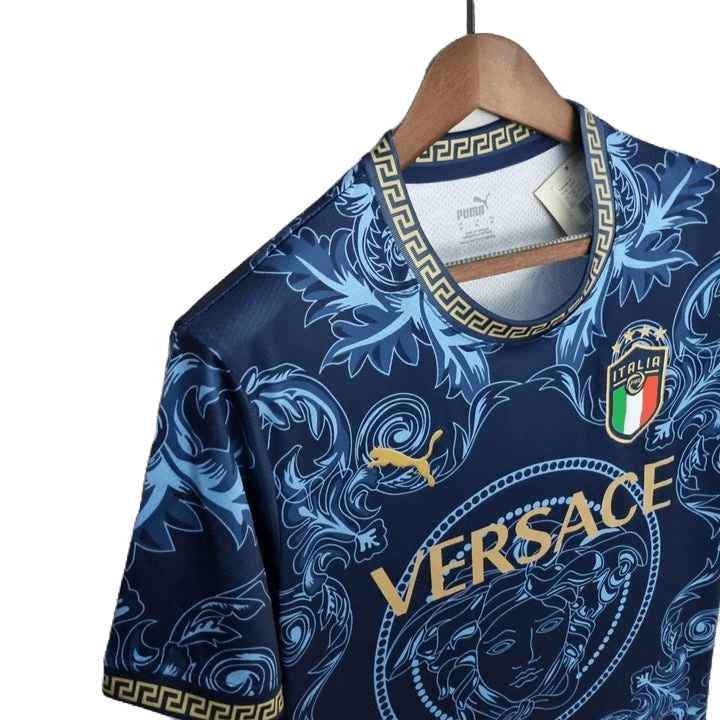 ITALIË X VERSACE CONCEPT (BLAUW) THUIS SHIRT 2022